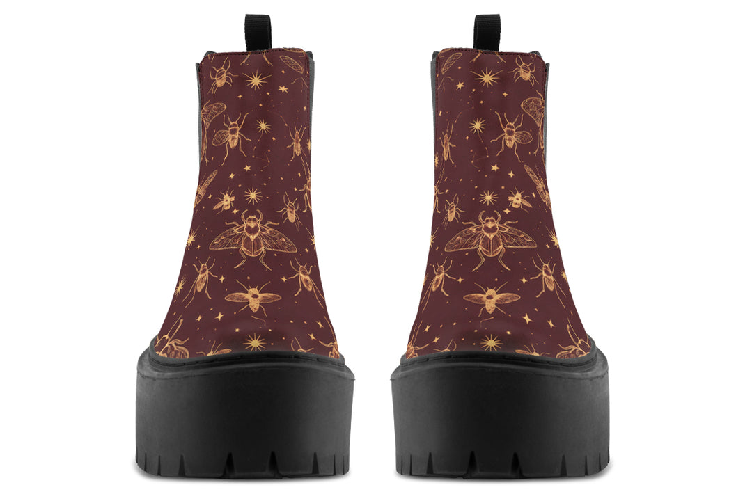 Umbral Wings Platform Chelsea Boots