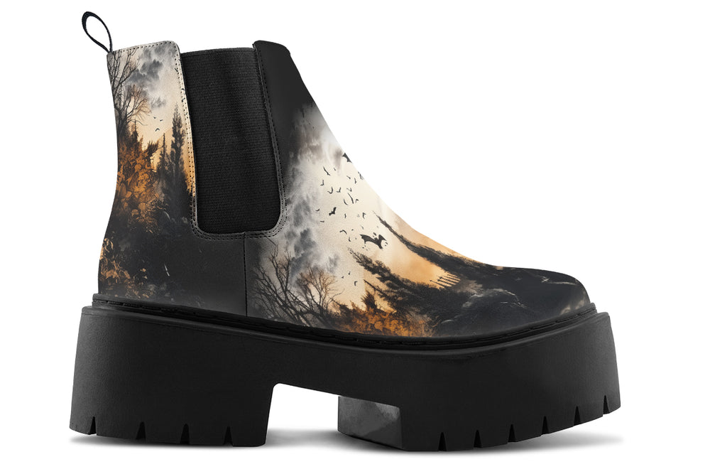 Vampire Mansion Platform Chelsea Boots