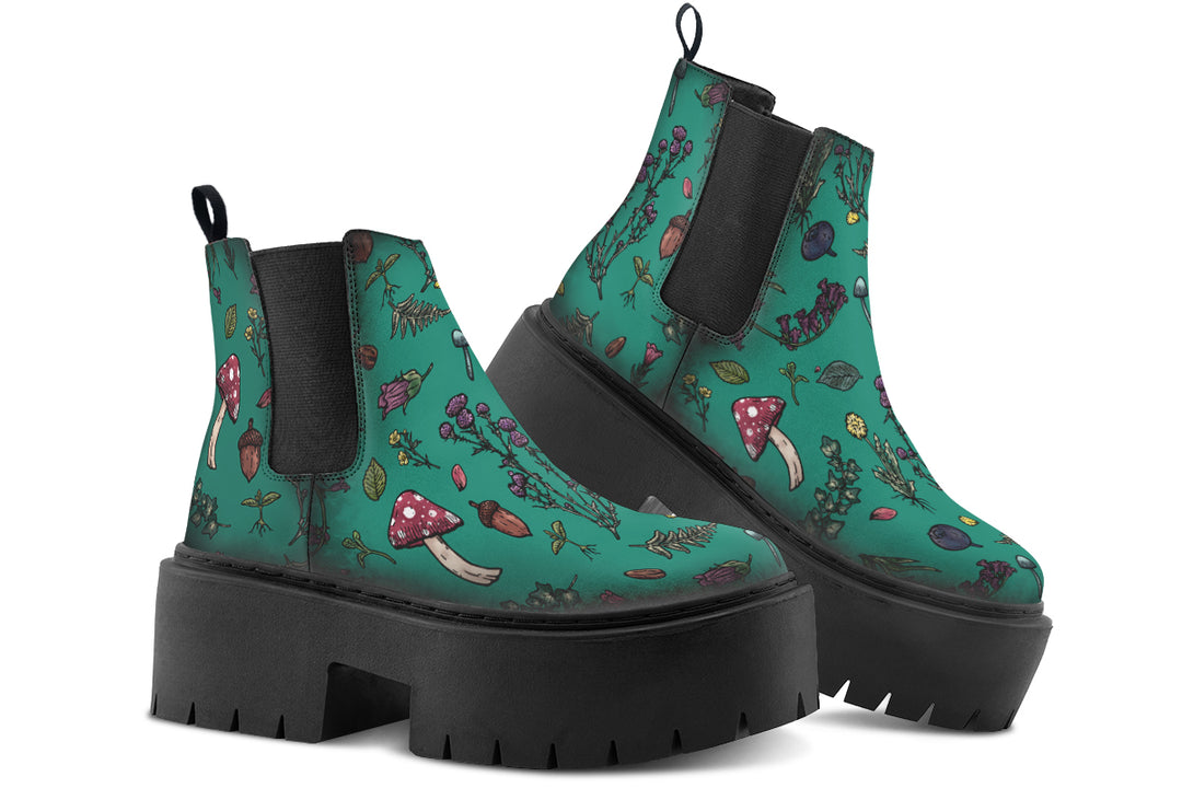 Verdant Herbology Platform Chelsea Boots