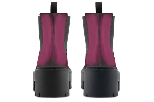 Wicked Berry Platform Chelsea Boots