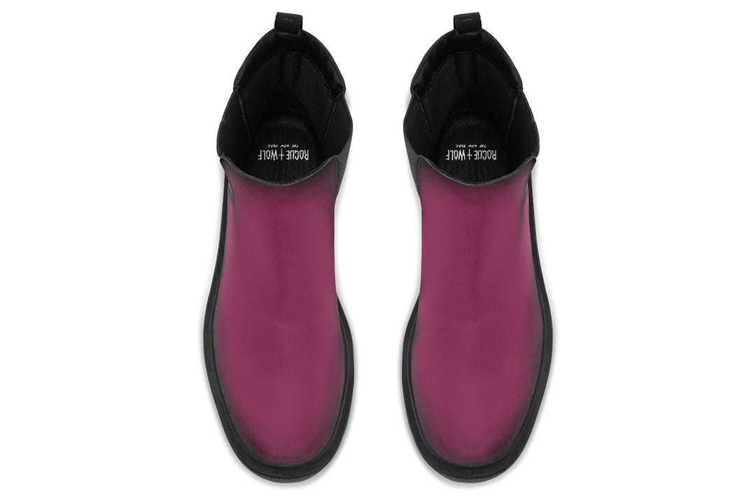 Wicked Berry Platform Chelsea Boots