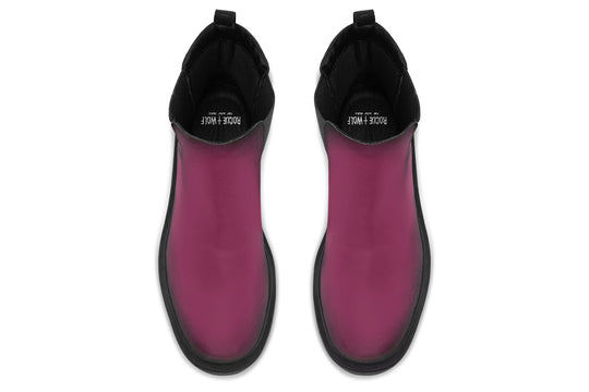 Wicked Berry Platform Chelsea Boots