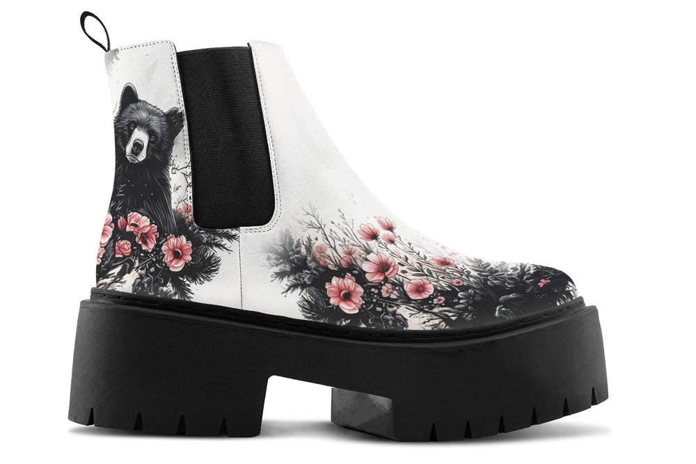 Wildflower Bear Platform Chelsea Boots