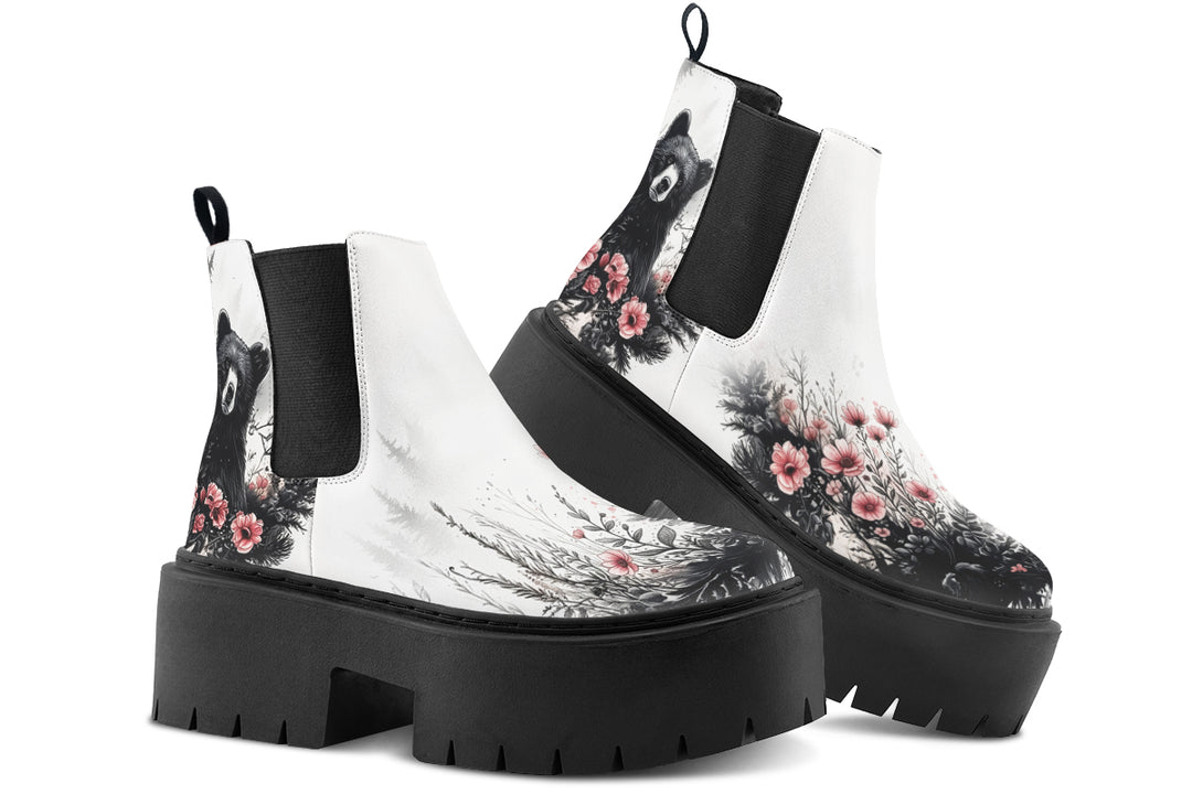 Wildflower Bear Platform Chelsea Boots