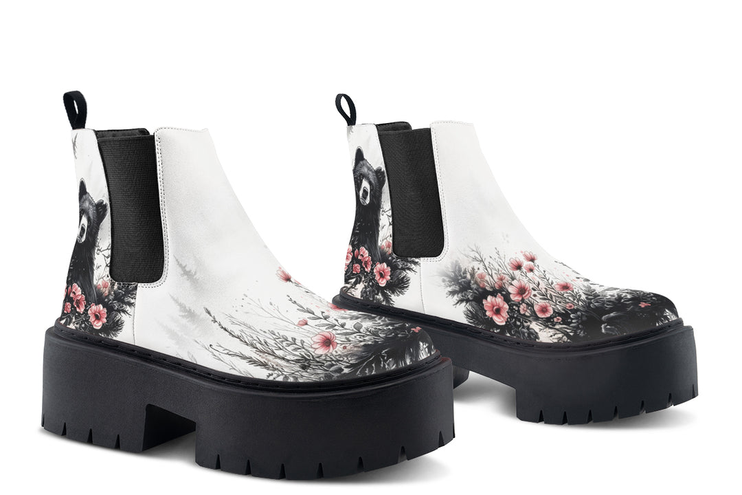 Wildflower Bear Platform Chelsea Boots