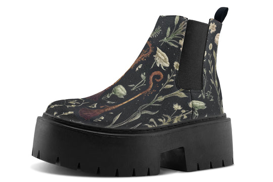 Witches' Broomsticks Platform Chelsea Boots