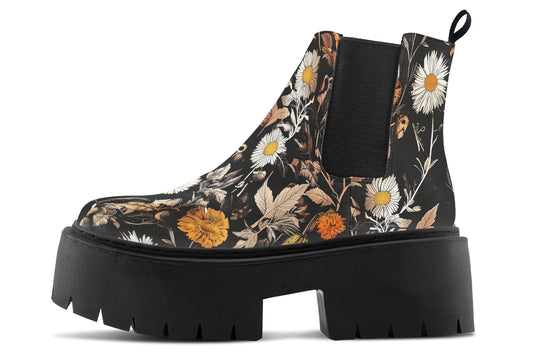Withering Garden Platform Chelsea Boots