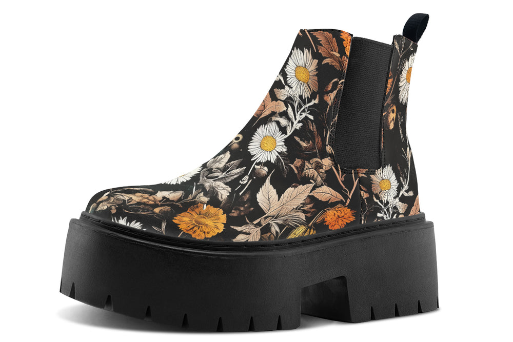 Withering Garden Platform Chelsea Boots