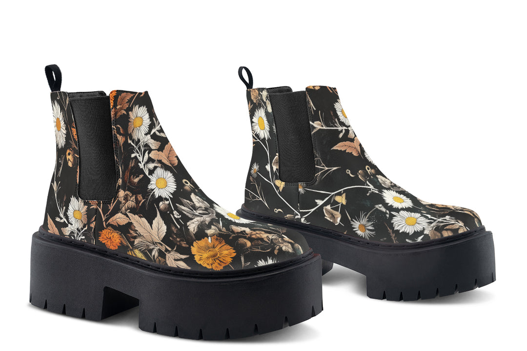 Withering Garden Platform Chelsea Boots
