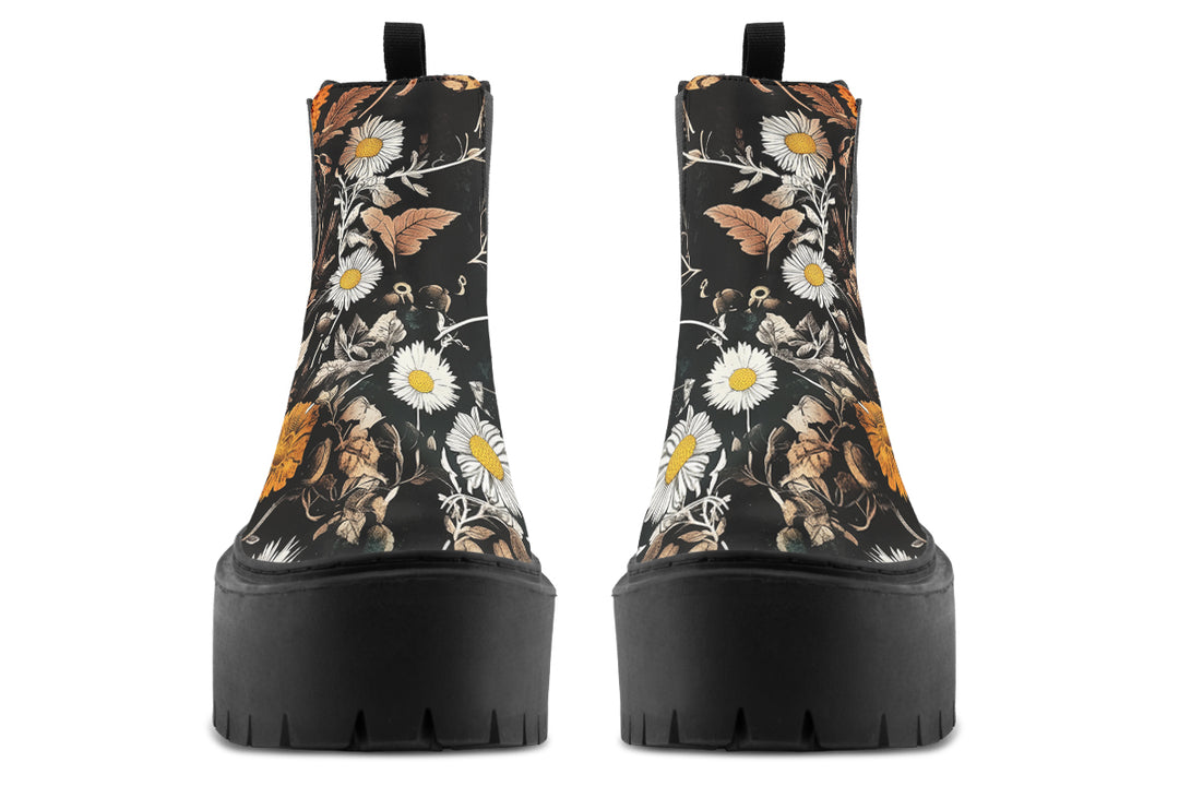 Withering Garden Platform Chelsea Boots