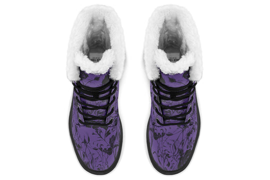 Amethyst Rose Romance Platform Winter Boots
