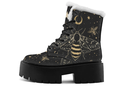 Bee Constellation Platform Winter Boots