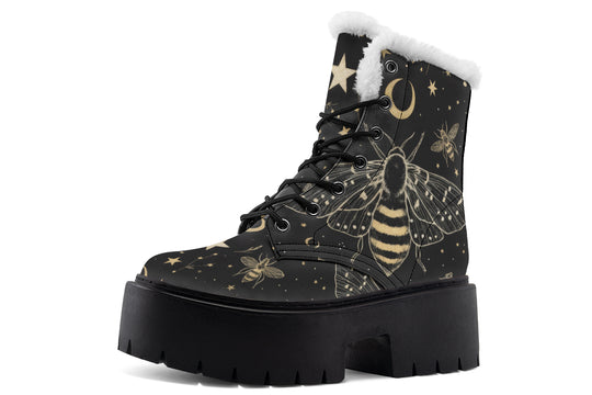 Bee Constellation Platform Winter Boots