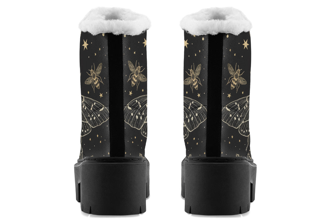 Bee Constellation Platform Winter Boots
