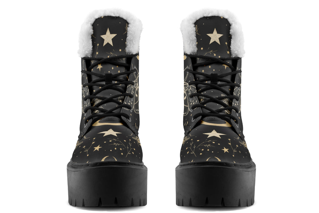 Bee Constellation Platform Winter Boots