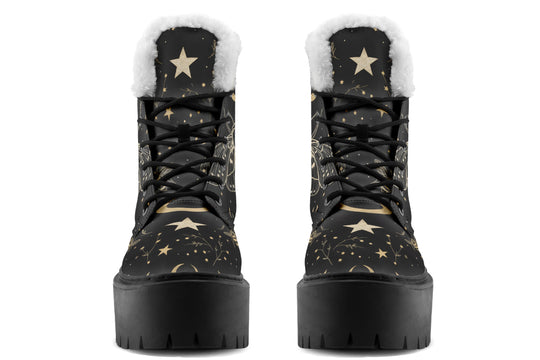 Bee Constellation Platform Winter Boots