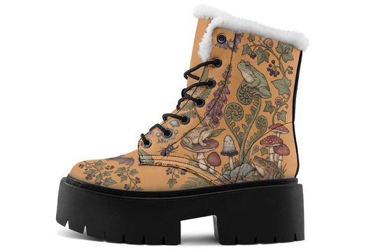 Bitter Berry Platform Winter Boots