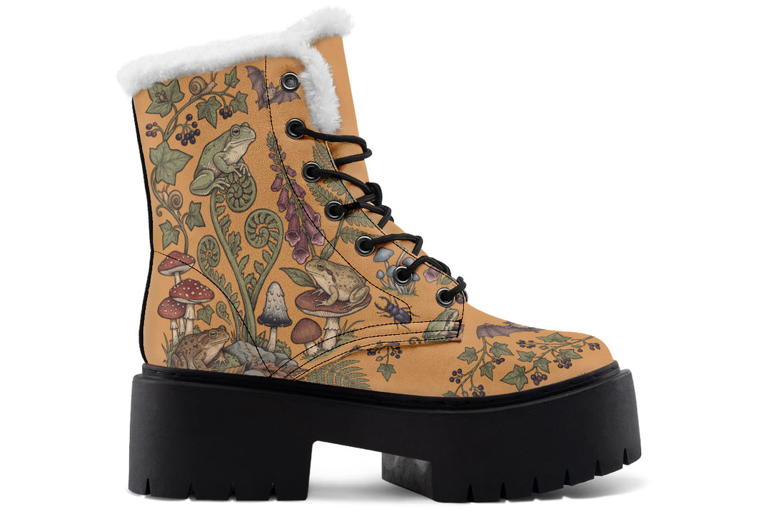Bitter Berry Platform Winter Boots