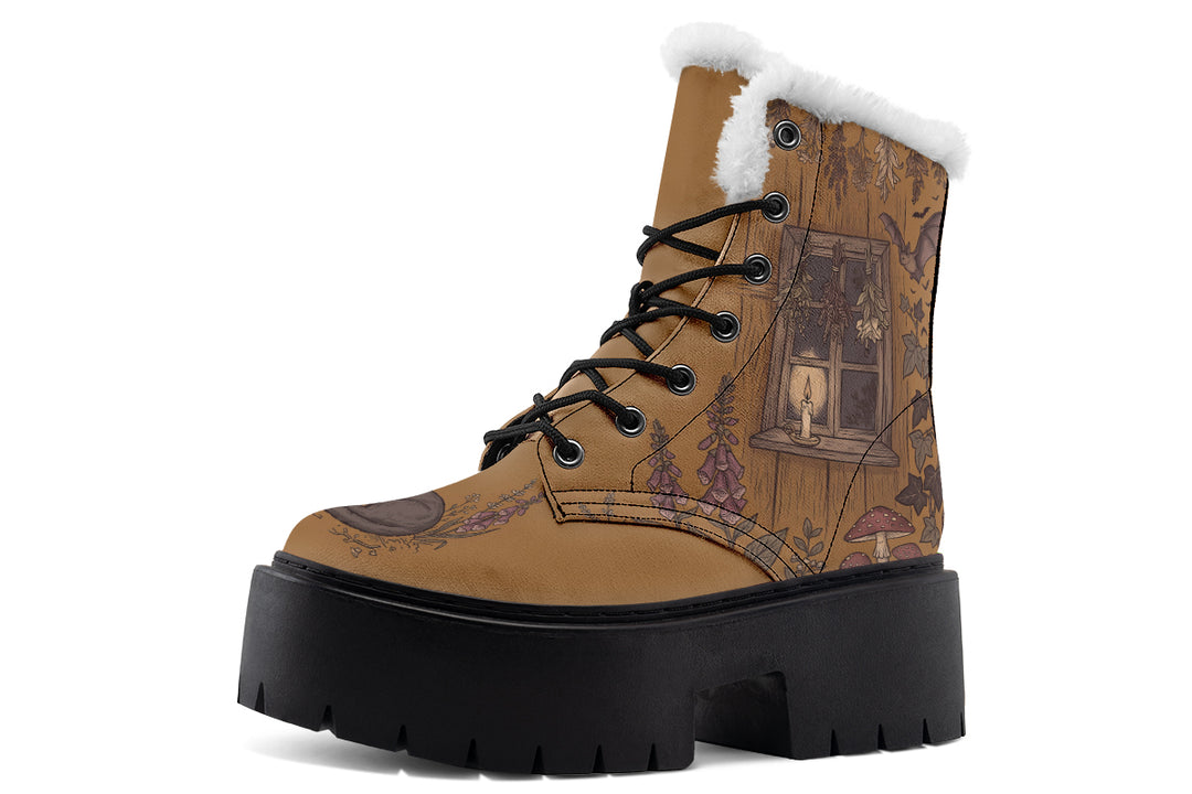 Candlelit Cabin Platform Winter Boots