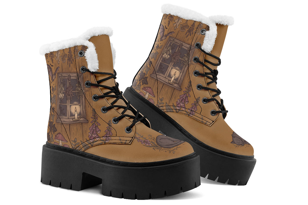 Candlelit Cabin Platform Winter Boots