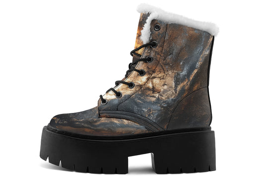 Charred Ore Platform Winter Boots