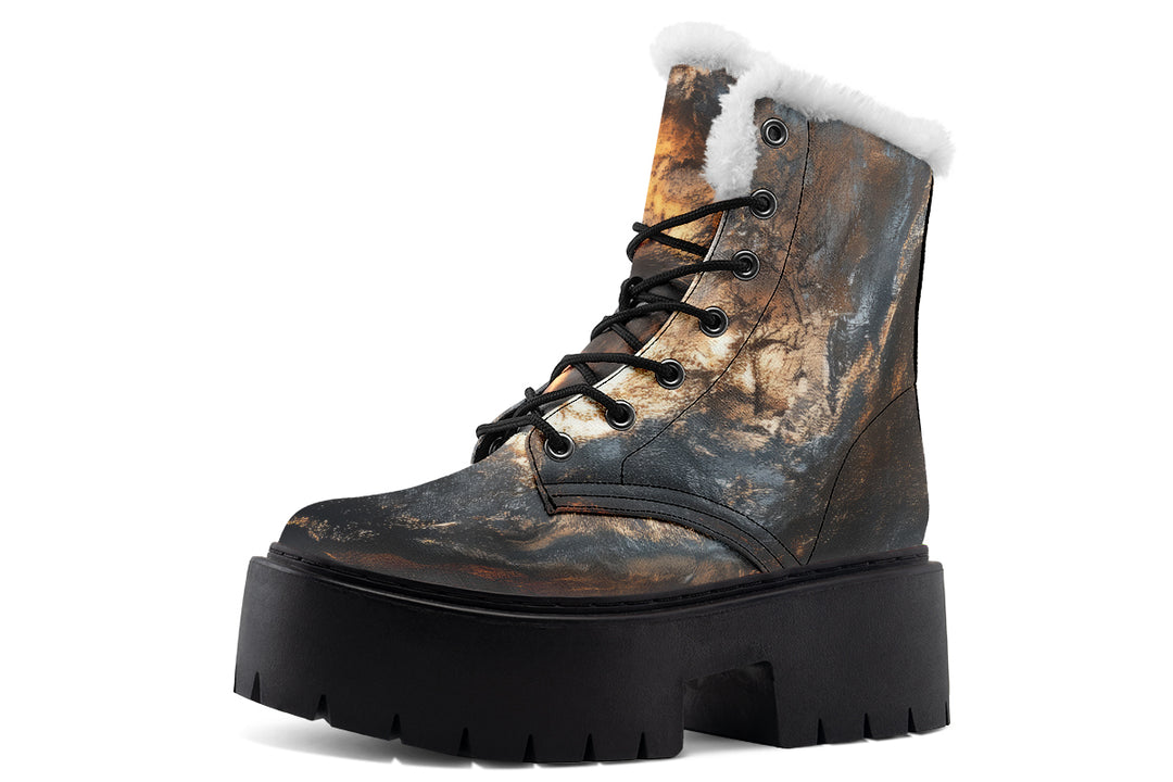 Charred Ore Platform Winter Boots