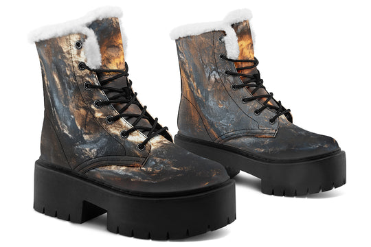 Charred Ore Platform Winter Boots