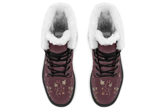Cursed Rosebud Platform Winter Boots
