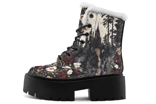 Dark Fairytale Platform Winter Boots