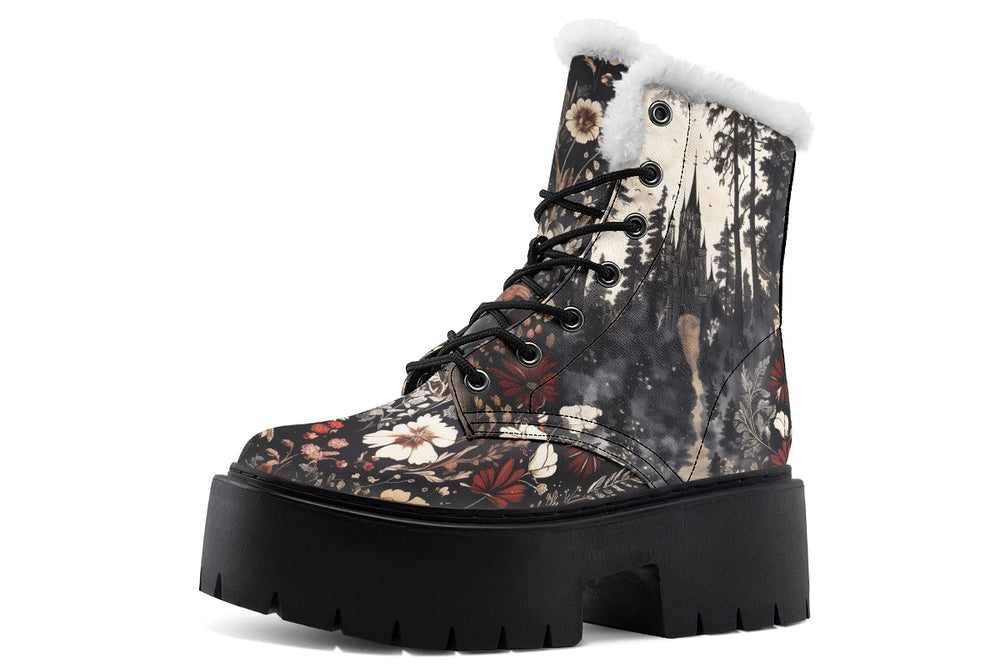 Dark Fairytale Platform Winter Boots