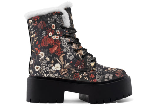 Dark Fairytale Platform Winter Boots
