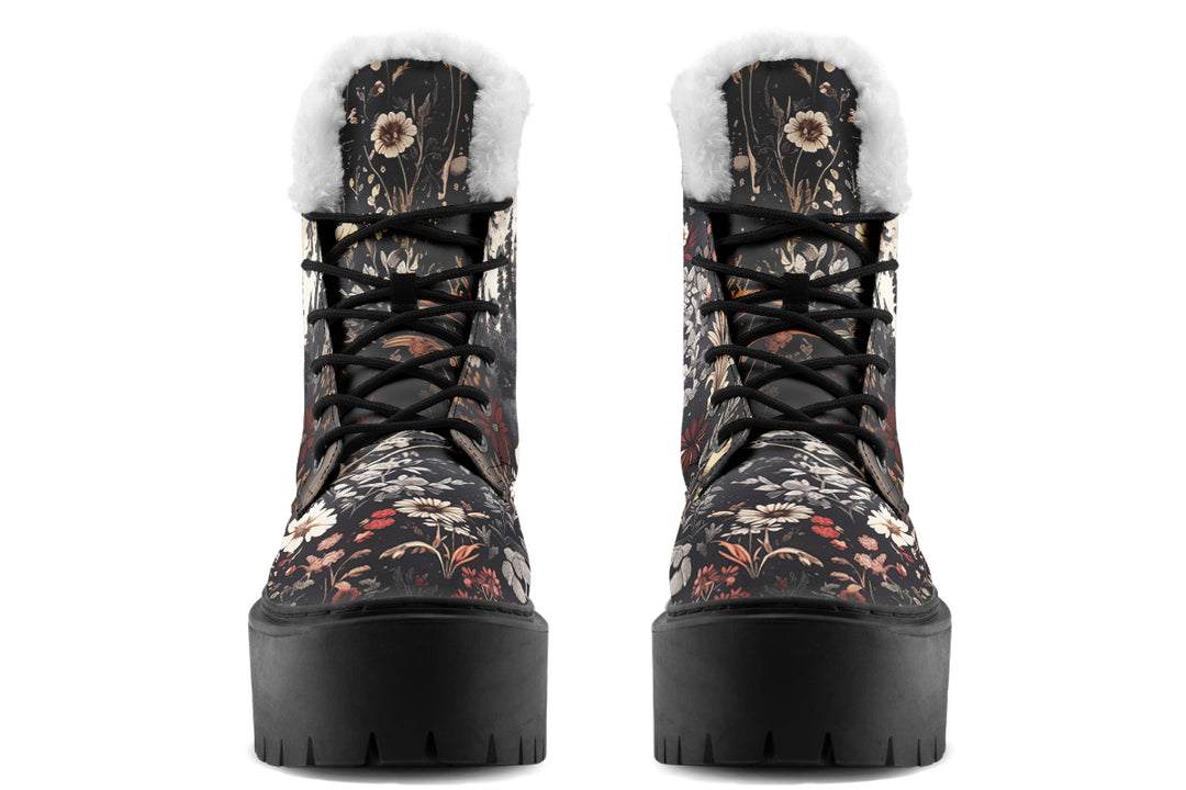 Dark Fairytale Platform Winter Boots