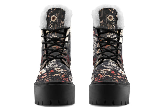 Dark Fairytale Platform Winter Boots