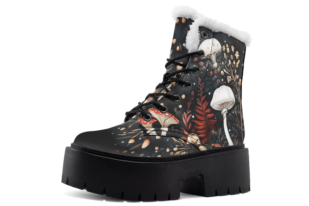 Faery Fungi Platform Winter Boots