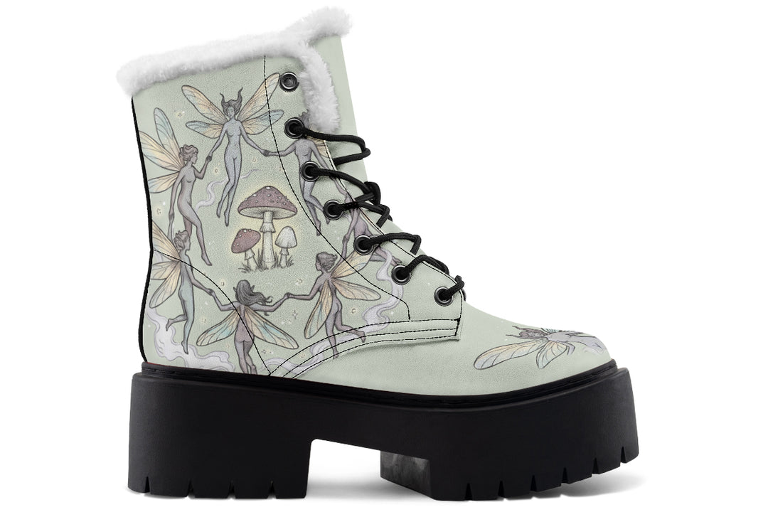 Fairy Ring Platform Winter Boots