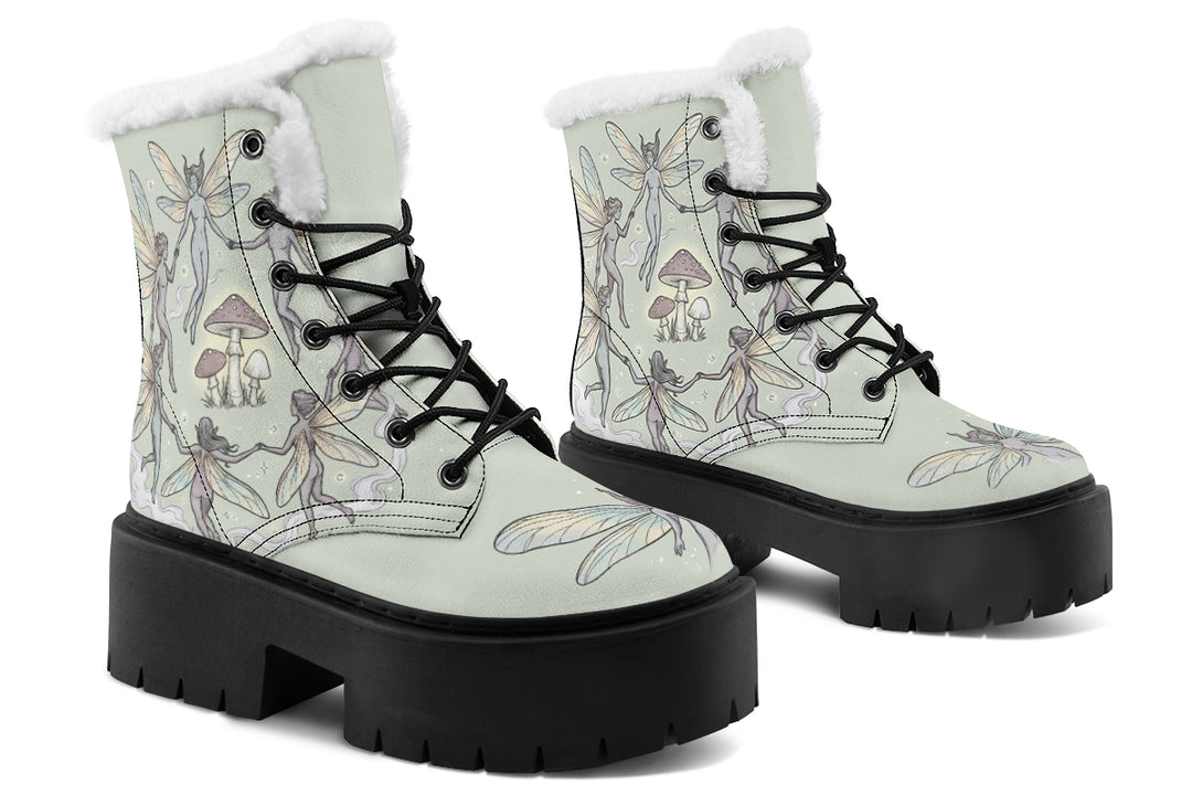 Fairy Ring Platform Winter Boots