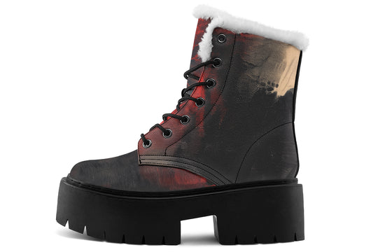 Molten Obsidian Platform Winter Boots