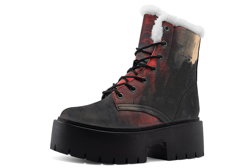 Molten Obsidian Platform Winter Boots