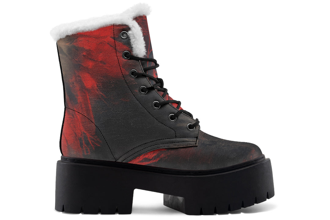 Molten Obsidian Platform Winter Boots