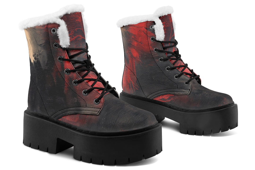 Molten Obsidian Platform Winter Boots