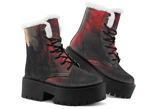 Molten Obsidian Platform Winter Boots