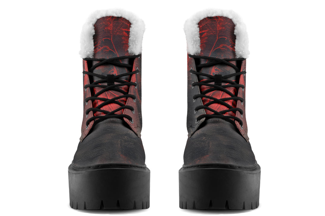 Molten Obsidian Platform Winter Boots
