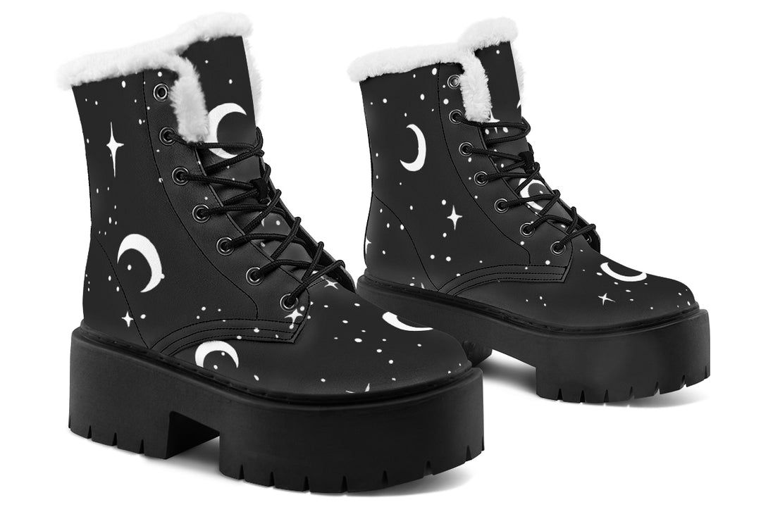 MoonDust Platform Winter Boots