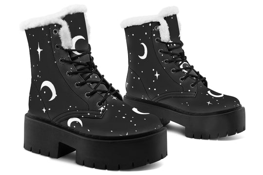 MoonDust Platform Winter Boots