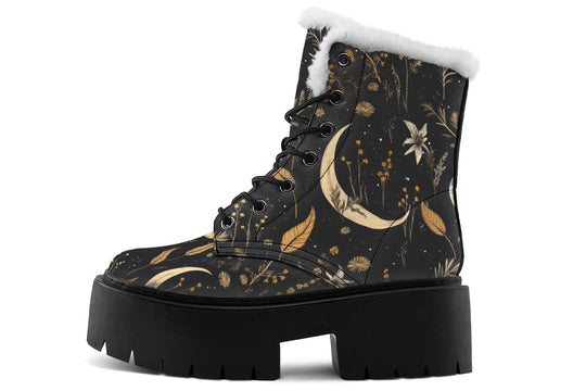 Moonlit Botanica Platform Winter Boots