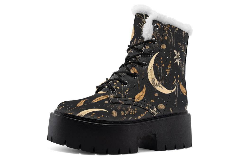 Moonlit Botanica Platform Winter Boots