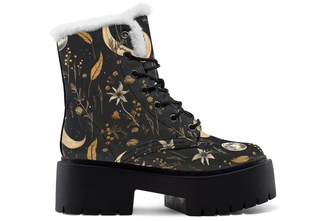 Moonlit Botanica Platform Winter Boots