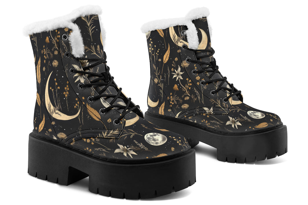 Moonlit Botanica Platform Winter Boots
