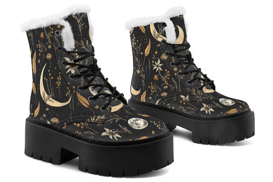 Moonlit Botanica Platform Winter Boots