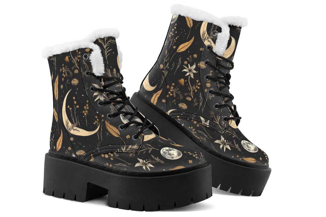 Moonlit Botanica Platform Winter Boots